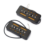 Maxbell A Pair of Soap-bar Pickup 50/52mm Pole Spacing Black for Gb P-90 Electric Guitar Replacement Parts