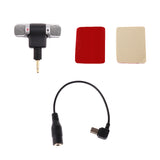 Maxbell 3.5mm Stereo Condenser Microphone + Mic Adapter + Tape for GoPro Hero 3 3+ 4