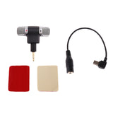 Maxbell 3.5mm Stereo Condenser Microphone + Mic Adapter + Tape for GoPro Hero 3 3+ 4