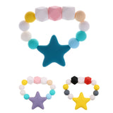 Maxbell Toddlers Silicone Teething Chewable Bracelet Toy Teething Beads Chain