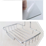 Maxbell Stainless Steel Soap Tray Holder Dish Storage Bath Shower Plate, Traceless Adhesive Stick on Wall or Smooth Surface, Home Bathroom Kitchen