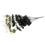 Maxbell 15 Heads Artificial Eucalyptus Leaves Simulation Flower Bouquet Decor