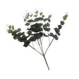 Maxbell 15 Heads Artificial Eucalyptus Leaves Simulation Flower Bouquet Decor
