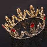 Maxbell Wedding Baroque Style Bridal Wheat Crystal Hair Tiara Crown Headband Jewelry