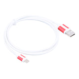 Maxbell 2 in 1 Double Sided Reverse USB Data Sync Charging Cable for iPhone/Andriod/GPS White