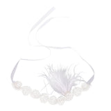 Maxbell Fashion Wedding Bridal Feather Diamante Headband Headpiece 1920s Hair Band