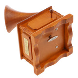Maxbell Wooden Gramophone Music Box Melody Box Desk Decoration Over the Rainbow