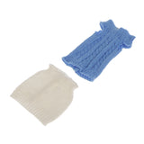 Maxbell Blue Knit Tops + White Skirt Outfit for 1/6 Barbie Dolls Costome