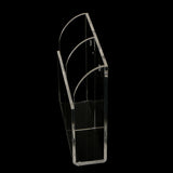 Maxbell 2 Grids TV Remote Control Phone Organizer Storage Box Clear Holder for Wall
