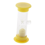 Maxbell 3 Minutes Sucker Sandglass Hourglass for Cooking Sand Timer Game Supplies Yellow