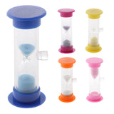 Maxbell 3 Minutes Sucker Sandglass Hourglass for Cooking Sand Timer Game Supplies Yellow