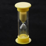 Maxbell 3 Minutes Sucker Sandglass Hourglass for Cooking Sand Timer Game Supplies Yellow