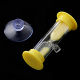 Maxbell 3 Minutes Sucker Sandglass Hourglass for Cooking Sand Timer Game Supplies Yellow