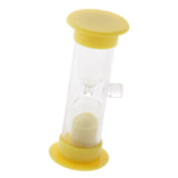 Maxbell 3 Minutes Sucker Sandglass Hourglass for Cooking Sand Timer Game Supplies Yellow