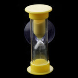 Maxbell 3 Minutes Sucker Sandglass Hourglass for Cooking Sand Timer Game Supplies Yellow