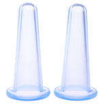 Maxbell 4Pcs Silicone Cupping Cups Set with Storage Bag Massage Vacuum Rubber Cup Anti Cellulite for Full Body Face Back Legs