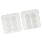 Maxbell 2 Pieces DIY Silicone Round Bead Mold Resin Earring Jewelery Making Moulds Craft