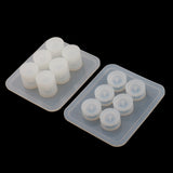 Maxbell 2 Pieces DIY Silicone Round Bead Mold Resin Earring Jewelery Making Moulds Craft