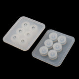 Maxbell 2 Pieces DIY Silicone Round Bead Mold Resin Earring Jewelery Making Moulds Craft