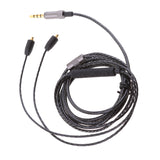 Maxbell 3.5mm Earphone Audio Cable with Micphone & Control for Shure Headphone SE215/315/535/846 ue900 Black