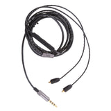 Maxbell 3.5mm Earphone Audio Cable with Micphone & Control for Shure Headphone SE215/315/535/846 ue900 Black