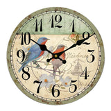 Maxbell Vintage Wall Clock Rustic Shabby Chic Home Kitchen Wooden 30cm Decor #15