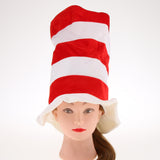 Maxbell Novelty Red and White Striped Top Hat Clown Jester Hat Facny Dress Costume Circus Party Accessory