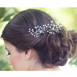 Maxbell 3/set Ladies Pearls Gypsophila Hair Pin Clip Wedding Prom Hair Accessories