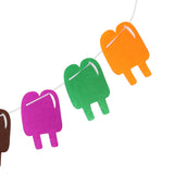 Maxbell Cute Colorful Fabric Ice Lollies Bunting Children Party Room Décor