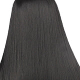 Maxbell Black Full Lace Wig Long Straight Heat Resistant Synthetic Hair with Net Cap