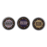 Maxbell 1 Dealer 1 Small Blind 1 Big Blind Poker Chip Set Poker Card Guard Protector