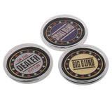 Maxbell 1 Dealer 1 Small Blind 1 Big Blind Poker Chip Set Poker Card Guard Protector