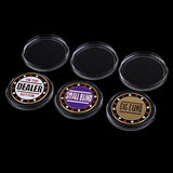 Maxbell 1 Dealer 1 Small Blind 1 Big Blind Poker Chip Set Poker Card Guard Protector