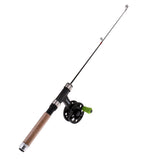 Maxbell Lightweiht Ice Fishing Combo 60cm Telescopic Portable Ice Fishing Rod Reel Set Fish Tackle Pole Mini Rods