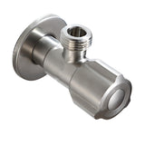 Maxbell Bathroom Toilet Basin G1/2'' Switch Valve Male Thread Connections Kitchen Sink Faucet Angle Valve Faucet Chromed Stainless Steel