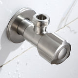 Maxbell Bathroom Toilet Basin G1/2'' Switch Valve Male Thread Connections Kitchen Sink Faucet Angle Valve Faucet Chromed Stainless Steel