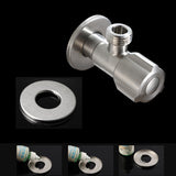 Maxbell Bathroom Toilet Basin G1/2'' Switch Valve Male Thread Connections Kitchen Sink Faucet Angle Valve Faucet Chromed Stainless Steel