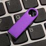 Maxbell USB 2.0 Flash Memory Drive Bulk Thumb U Disk Sticks Fast Storage Capless Key Ring Design Waterproof Purple  64GB