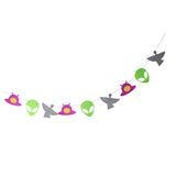 Maxbell Funny Outer Space Felt Bunnting Banner Garland DIY Baby Shower Party Decor