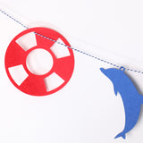 Maxbell Christmas Sailing Party Sailboat Dolphin Anchor Steering Wheel Garland Banner Baby Shower Birthday Party Hanging Decorations