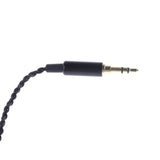 Maxbell 3.5mm Plug MMCX Audio Cable Black Braided Extension Wire for Shure Series Headphone