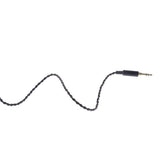 Maxbell 3.5mm Plug MMCX Audio Cable Black Braided Extension Wire for Shure Series Headphone