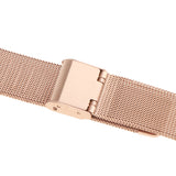 Maxbell Unisex Luxury Stainless Steel Bracelet Strap Mesh Replacement Watch Band Rose Gold 16mm