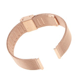 Maxbell Unisex Luxury Stainless Steel Bracelet Strap Mesh Replacement Watch Band Rose Gold 16mm