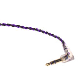 Maxbell 3.5mm Gold Plated Connector Replacement Update Cable for Shure se215/se425/se535 Headphone Purple Black 3.3ft