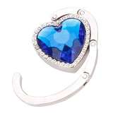 Maxbell Heart-Shaped Foldable Handbag Purse Bag Protective Accessory Table Hook Hanger Holder - Royal Blue