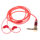 Maxbell 3.5mm Gold Plated Connector Replacement Update Cable for Shure Headphone Red 3.3ft