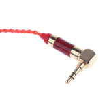 Maxbell 3.5mm Gold Plated Connector Replacement Update Cable for Shure Headphone Red 3.3ft