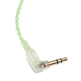 Maxbell 3.5mm Gold Plated Connector Replacement Update Cable for Shure Headphone Fluorescent Green 3.3ft