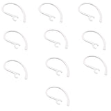 Maxbell 10 Pieces Ear Hooks Loop Clip for Samsung iPhone Motorola Bluetooth Headset 6.3mm Clear